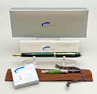 Cross Townsend Translucent Green Lacquer Fountain Pen 14k 585 M-nib          696-5ma