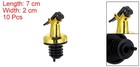 10pcs Stainless Steel Bottle Pourers Liquor Spout Wine Bottle Stoppers Gold