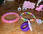 Girls Lot Of Unicorn Jewelry Necklaces Bracelets Ring   Figures   10 Fun Items