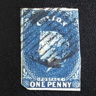 Ceylon 1857- 1d Stamp-one Penny-queen Victoria-used-sg 2a    