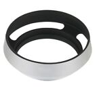 Vented Curved Metal Lens Hood Shade Silver Color 37 39 40 5 43 46 49 52 55 58mm