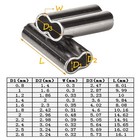 Double Barrel Fishing Crimping Sleeves Copper Tackle Tube Connector 0 8-2 6mm