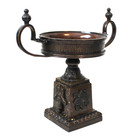 Vintage Bronze Tazza Centerpiece Bowl   Urn Angel Snowflake 10  Tall  Very Heavy