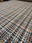 Sunbrella Principle Tropics Gray orange Mcm Plaid Indoor outdoor Designer Fabric