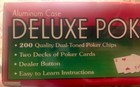 Cardinal Deluxe Poker Set 2005 Aluminum Case 200 Chips Texas Hold  em New 