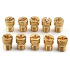 M5 Thread Motorcycle Main Jet Kit Carburetor 100-140 Size Injector Nozzle Us