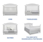 Lancaster 4-in-1 Convertible Baby Crib White By Delta Children   Serta Mattress