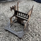 Antique Victorian Cast Iron And Glass Inkwell Pat Nov 25 1879  no Glass Insert 