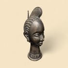 Benin Bronze Bust Of The Beautiful Princess From The Kingdom Of Benin