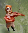 Schuco Windup Early Clown Plays Violin - Works  Key
