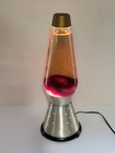 Original 70s Lava Lamp Lite Starlight Retro Red   Gold Underwriters Laboratories