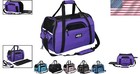 Durable Waterproof Soft Pet Carrier - Airline Approved 21  Purple Carry Bag