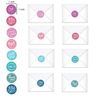 1000pcs 1  Assorted Floral Thank You Stickers Round Sealing Labels For Retailers