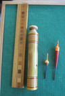 Handmade Coarse Fishing Float Bamboo Tube Holder Traditional Style    2 Floats