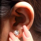2 00 Cttw Round Lab-grown Diamond Stud Earrings In 14k Yellow Gold