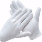 3 Pairs Stretchable White Cotton Gloves - Perfect For Moisturizing   Inspections