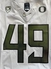 Nike Oregon Ducks Game Worn Pac 12 Football Jersey Size 42  49 Nanney Ncaa