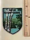 Vintage New Hampshire State Souvenir Patch Shield Shape Embroidered Birch Trees