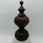 Antique Turned Wood Newel Post bed Finial