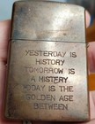 Vietnam War Zippo Lighter B  Son 64-65    with Quotation On Back    