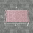 French Connection Nellore Bathroom Rugs Woven And Beaded Mats Durable Bath Rugs