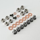 Nickel Rm85 Rm125 Rm250 2 Stroke Top End Engine Cylinder Head Cap Nut Kit Suzuki