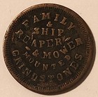 Civil War Token 1863 Berea Ohio D Stearns Oh-074-a-3a R6 Single Merchant Town