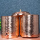 Double Filter Copper Water Pot Tank  Storage Water  Kitchenware 20 Ltr 