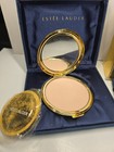 Vintage Est  e Lauder Golden Alligator Powder Compact Set Mint Unused In Box