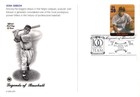 Josh Gibson  Baseball Legend Maxi Card Fdc Zayix Stamps 0924m0163