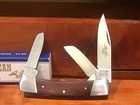 Vintage American Blade Ab-22 Three Blade Canoe Folding Knife Nos box