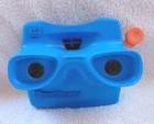Vintage Blue View Master 3d Toy Reel Viewer   5 Reels  Disney Ninja Turtle Vgc