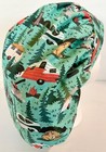 Bear Camping Print Size Large Medical Bouffant Scrub Cap Surgery Hat