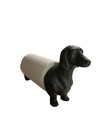 Vintage Style Dachshund Dog Countertop Paper Towel Holder Black Cast Iron Look