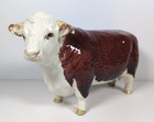 Beswick Hereford Bull Figure Champion Of Champions Vintage Collectable Ht 11 5cm