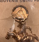 1939 Polish Mountain Tower Cumberland Md Souvenir Lapel Pin Blecher Philadelphia