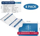 4 Pack Emergency Medical Information Id Card Red Medical Condition And Emergency