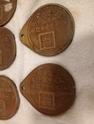 5 Korean  Horses Medallions  Brass   00 