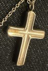 Tiffany   Co Sterling Silver Cross Pendant Necklace   Htf Rare Design   Vintage 