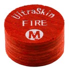 3-pack Ultraskin Fire Red Ultra Skin Billiard Pool Cue Tips  medium  - 14mm