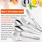 18 10 Stainless Steel Flatware  40-piece Silverware Set Service For 8  Fancy    