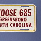 Vintage Moose Lodge 685 Greensboro  Nc Metal Vanity License Plate Sign