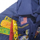 Vintage Boy Scouts Of America Cub Scout Uniform Youth Shirt Usa Blue Size 10