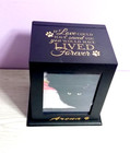Cat Dog Urn Memorial Laser Engraved   Pet Memorial Box For Cremation Ashes