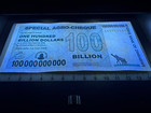 Zimbabwe 100 Billion Dollar Agro Cheque Bill Banknote Money - Pre Trillion