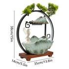 Tabletop Water Fountain Indoor Waterfall With Led Light Mist Desk Fountain 110v   