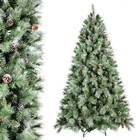 8 Ft Snow Tips Artificial Christmas Tree Pre-decorated  Xmas Tree With 1858 Tips