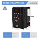1 5kw 1hp Vfd Variable Frequency Drive  380v 3 Phase 3 8a Inverter