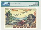 Banque Centrale Equatorial African States chad 5000 Franc Nd 1963 spec Pmg 67epq
