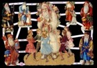 9 Pc Lot Santa Christmas German Die Cut Scrap Paper Die Cuts Victorian Scraps